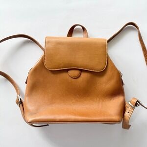Piel Leather Tan Genuine Leather Backpack